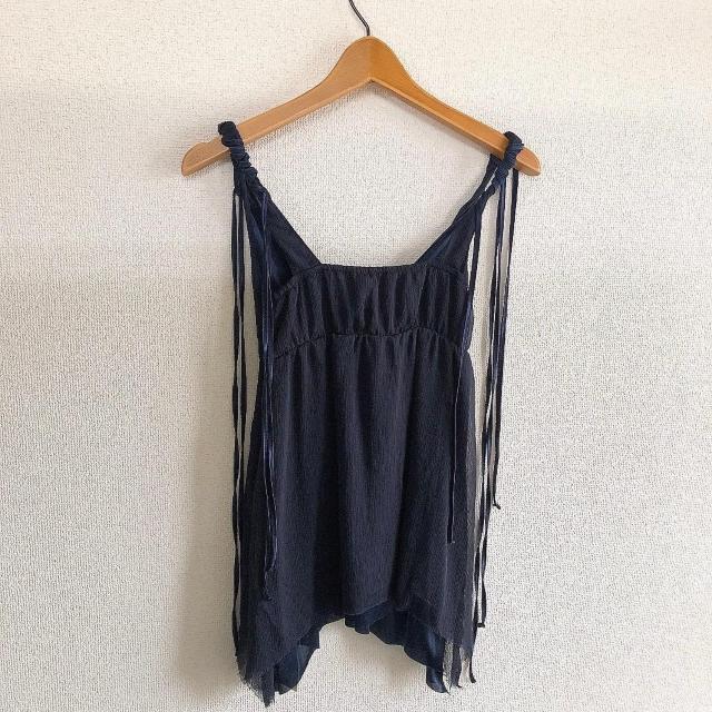 新品!!◆Duras/デュラス◆リボン巻きキャミソール★ネイビーF*秋コーデ♪ < ブランド 新品!!◆Duras/デュラス◆リボン巻きキャミソール★ネイビーF*秋コーデ♪ < ブランドの