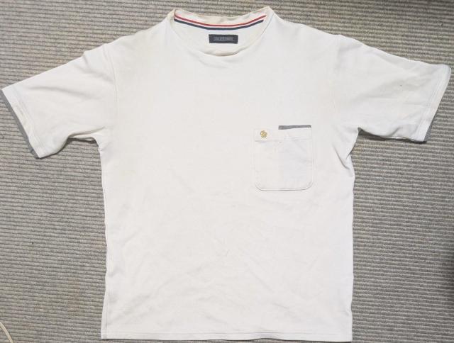 シンプルな白色Tシャツ Mサイズ 1着 < 男性ファッション  シンプルな白色Tシャツ Mサイズ 1着  < 男性ファッションの