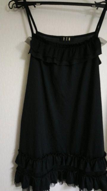 BPN2wayフリル黒キャミOP◆60%オフ◆未使用即決 < ブランド  BPN2wayフリル黒キャミOP◆60%オフ◆未使用即決  < ブランドの