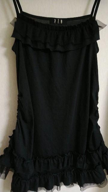 BPN2wayフリル黒キャミOP◆60%オフ◆未使用即決 < ブランド  BPN2wayフリル黒キャミOP◆60%オフ◆未使用即決 < ブランドの