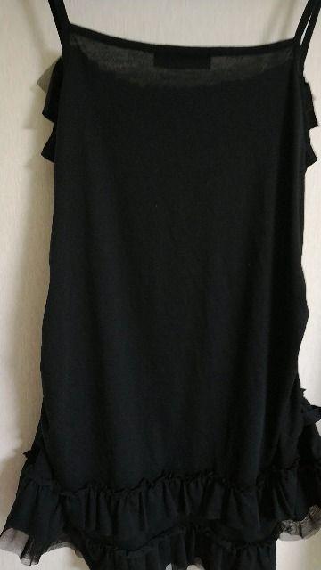 BPN2wayフリル黒キャミOP◆60%オフ◆未使用即決 < ブランド  BPN2wayフリル黒キャミOP◆60%オフ◆未使用即決 < ブランドの