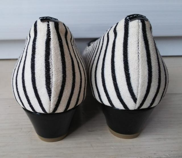 L★deux NICE CLAUP★ストライプパンプス★コットン素材★新品 < 女性ファッション  L★deux NICE CLAUP★ストライプパンプス★コットン素材★新品 < 女性ファッションの
