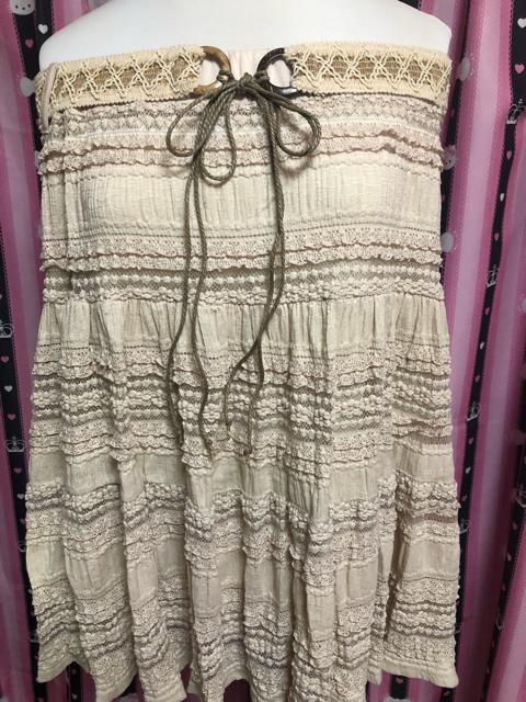 新品タグ付★3L★ベルト付きひざ丈フレアスカート★ベージュ < 女性ファッション 新品タグ付★3L★ベルト付きひざ丈フレアスカート★ベージュ < 女性ファッションの