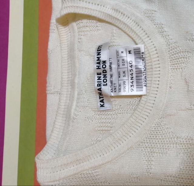 特価★極美品キャサリンハムネットニットプルオーバー人気ブランド乳白色オシャレセクシー < 男性ファッション  特価★極美品キャサリンハムネットニットプルオーバー人気ブランド乳白色オシャレセクシー < 男性ファッションの
