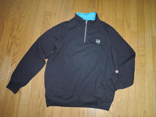 新品 UNDEFEATED アンディフィーテッド ハーフジップ スウェット S 黒 長袖カットソー < ブランド 新品 UNDEFEATED アンディフィーテッド ハーフジップ スウェット S 黒 長袖カットソー < ブランドの