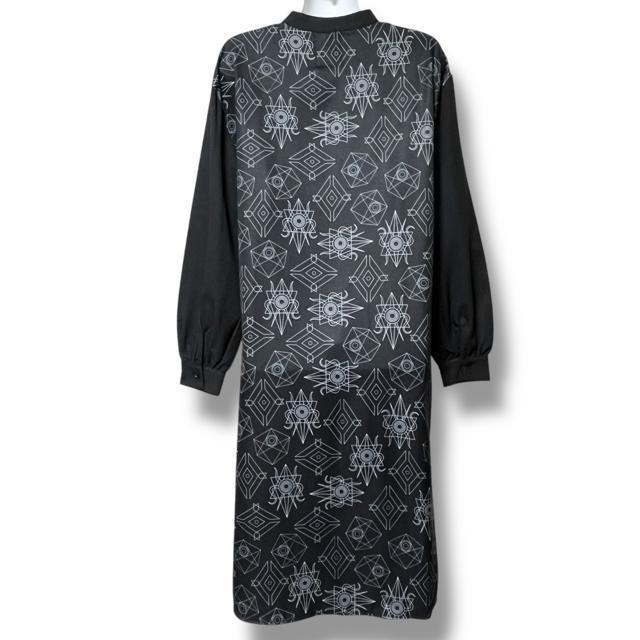 【新品/Drug honey】クリスタルロゴマーク柄切替バンドカラーシャツワンピ < ブランド  【新品/Drug honey】クリスタルロゴマーク柄切替バンドカラーシャツワンピ < ブランドの