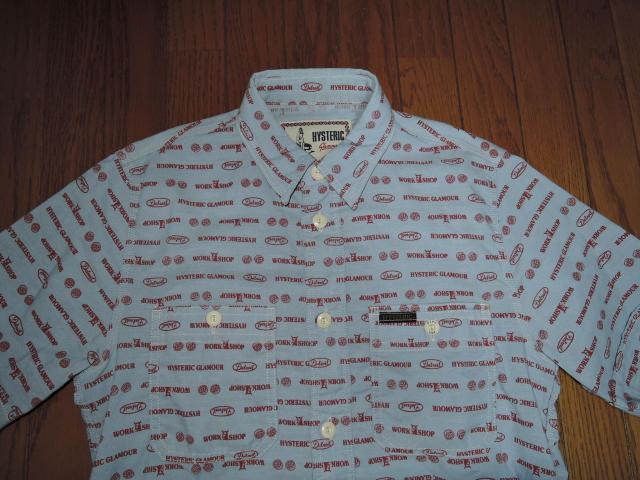 HYSTERIC GLAMOUR ヒステリックグラマー 総柄シャツ S デビル ガール柄 ロゴ LOGO 半袖シャツ WORK < ブランド  HYSTERIC GLAMOUR ヒステリックグラマー 総柄シャツ S デビル ガール柄 ロゴ LOGO 半袖シャツ WORK < ブランドの