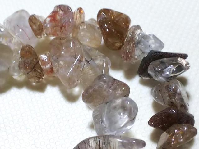 天然石★MIXルチル さざれ 1連 < 女性アクセサリー/時計 天然石★MIXルチル さざれ 1連 < 女性アクセサリー/時計の