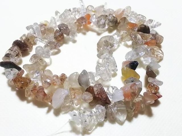 天然石★MIXルチル さざれ 1連 < 女性アクセサリー/時計 天然石★MIXルチル さざれ 1連 < 女性アクセサリー/時計の