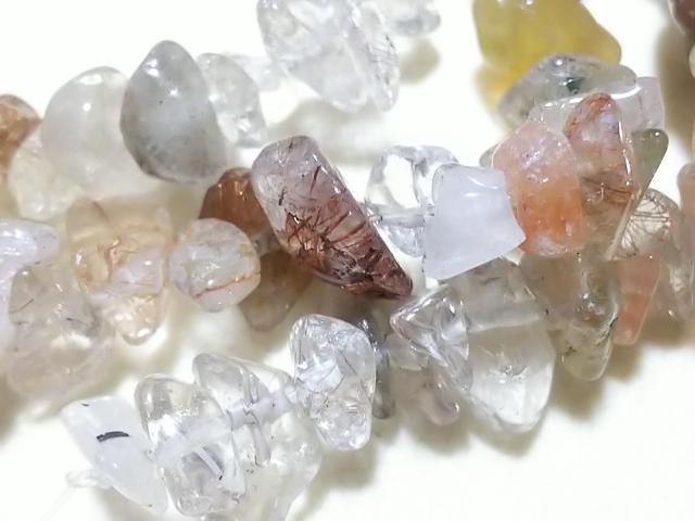 天然石★MIXルチル さざれ 1連 < 女性アクセサリー/時計 天然石★MIXルチル さざれ 1連 < 女性アクセサリー/時計の