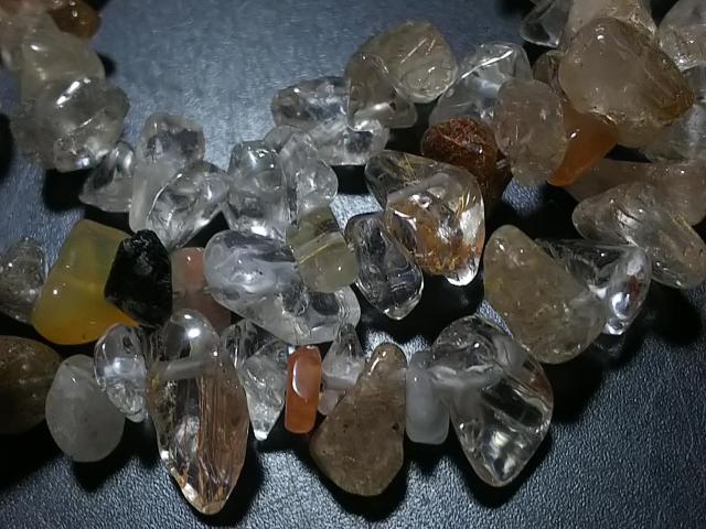 天然石★MIXルチル さざれ 1連 < 女性アクセサリー/時計 天然石★MIXルチル さざれ 1連 < 女性アクセサリー/時計の