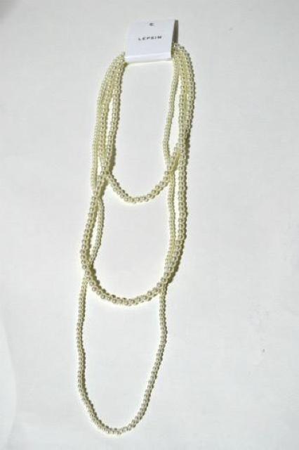 新品 LEPSIM レプシィム 3連ボールネックレス パール フリーサイズ レディース エレガント 上品 キレイ目 華やか 未使用 < ブランド 新品 LEPSIM レプシィム 3連ボールネックレス パール フリーサイズ レディース エレガント 上品 キレイ目 華やか 未使用 < ブランドの