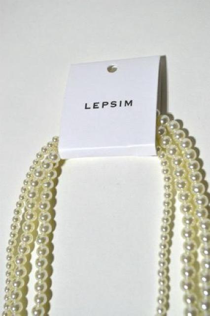 新品 LEPSIM レプシィム 3連ボールネックレス パール フリーサイズ レディース エレガント 上品 キレイ目 華やか 未使用 < ブランド 新品 LEPSIM レプシィム 3連ボールネックレス パール フリーサイズ レディース エレガント 上品 キレイ目 華やか 未使用 < ブランドの