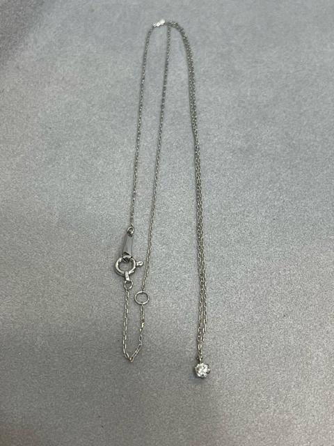 Pt850 Pt900 �_�C�������h0.07ct �ꗱ�l�b�N���X �v���`�i �\���e�B�A ���t�� �l�b�N���X �v���`�i �_�C�������h �� �����A�N�Z�T���[/���v�� 