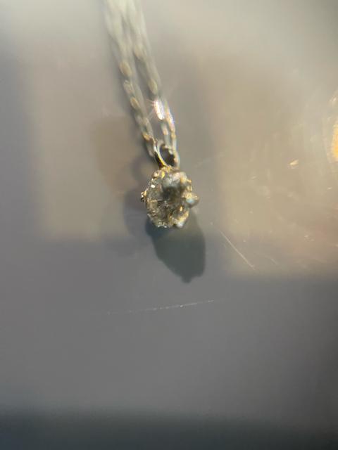 Pt850 Pt900 �_�C�������h0.07ct �ꗱ�l�b�N���X �v���`�i �\���e�B�A ���t�� �l�b�N���X �v���`�i �_�C�������h �� �����A�N�Z�T���[/���v�� 