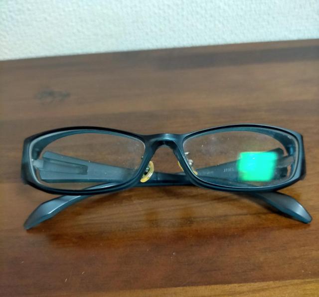 ◆ジンス jins frame サングラス メガネ 眼鏡 度あり 中古品 < 男性ファッション  ◆ジンス jins frame サングラス メガネ 眼鏡 度あり 中古品  < 男性ファッションの