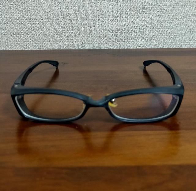 ◆ジンス jins frame サングラス メガネ 眼鏡 度あり 中古品 < 男性ファッション  ◆ジンス jins frame サングラス メガネ 眼鏡 度あり 中古品 < 男性ファッションの