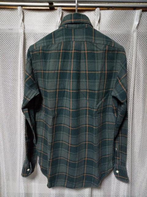 individualized shirts BD 長袖 ネルシャツ 14-31 XS〜Sサイズ チェック柄 グリーン USA製 < 男性ファッション  individualized shirts BD 長袖 ネルシャツ 14-31 XS〜Sサイズ チェック柄 グリーン USA製 < 男性ファッションの