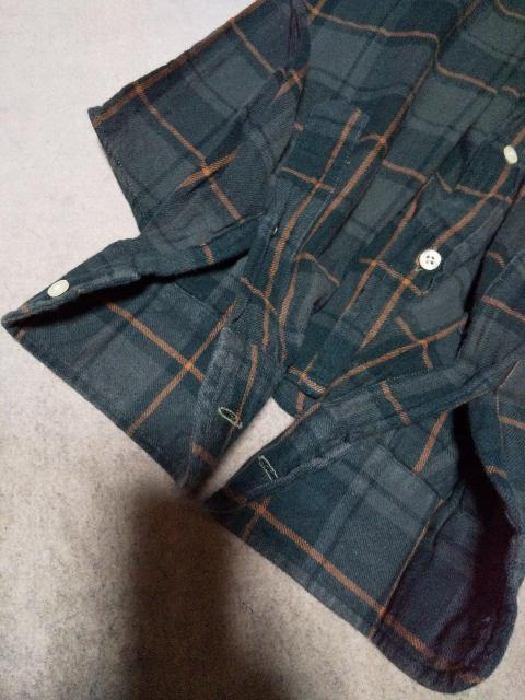 individualized shirts BD 長袖 ネルシャツ 14-31 XS〜Sサイズ チェック柄 グリーン USA製 < 男性ファッション  individualized shirts BD 長袖 ネルシャツ 14-31 XS〜Sサイズ チェック柄 グリーン USA製 < 男性ファッションの