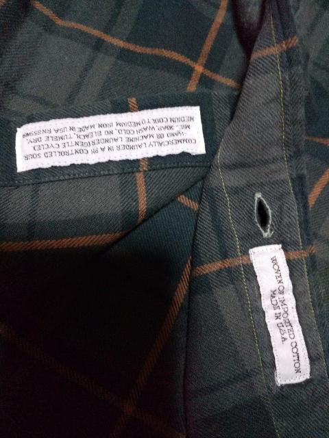 individualized shirts BD 長袖 ネルシャツ 14-31 XS〜Sサイズ チェック柄 グリーン USA製 < 男性ファッション  individualized shirts BD 長袖 ネルシャツ 14-31 XS〜Sサイズ チェック柄 グリーン USA製 < 男性ファッションの