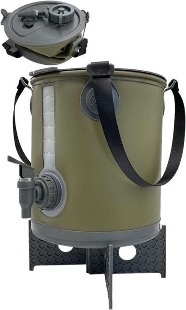 ウォータージャグ 10L 折りたたみ ジャグ キャンプ アウトドア (オリーブ) < レジャー/スポーツ ウォータージャグ 10L 折りたたみ ジャグ キャンプ アウトドア (オリーブ) < レジャー/スポーツの