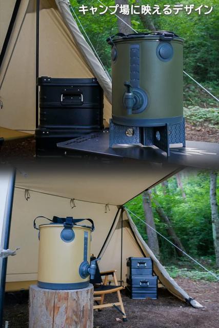 ウォータージャグ 10L 折りたたみ ジャグ キャンプ アウトドア (オリーブ) < レジャー/スポーツ ウォータージャグ 10L 折りたたみ ジャグ キャンプ アウトドア (オリーブ) < レジャー/スポーツの