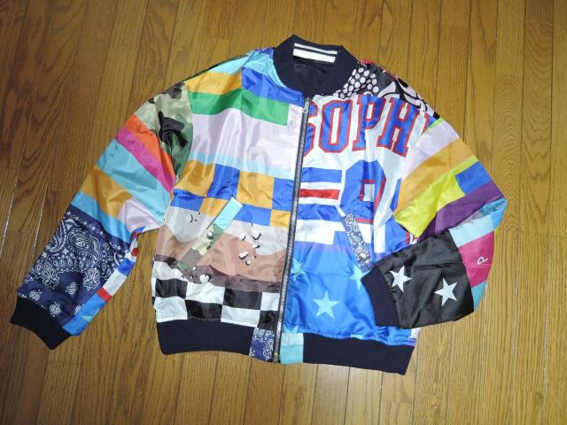 SOPHNET. ソフネット リバーシブル スーベニア ジャケット S パッチワーク REVERSIBLE SOUVENIR < ブランド  SOPHNET. ソフネット リバーシブル スーベニア ジャケット S パッチワーク REVERSIBLE SOUVENIR < ブランドの