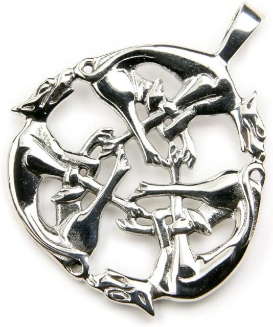 AzureGreen: Drachensilber Celtic Pendant   ANZT[/v 