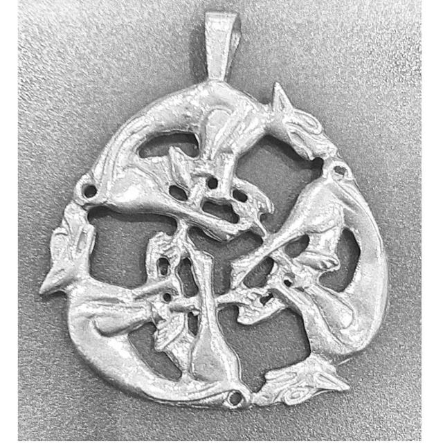 AzureGreen: Drachensilber Celtic Pendant  ANZT[/v 