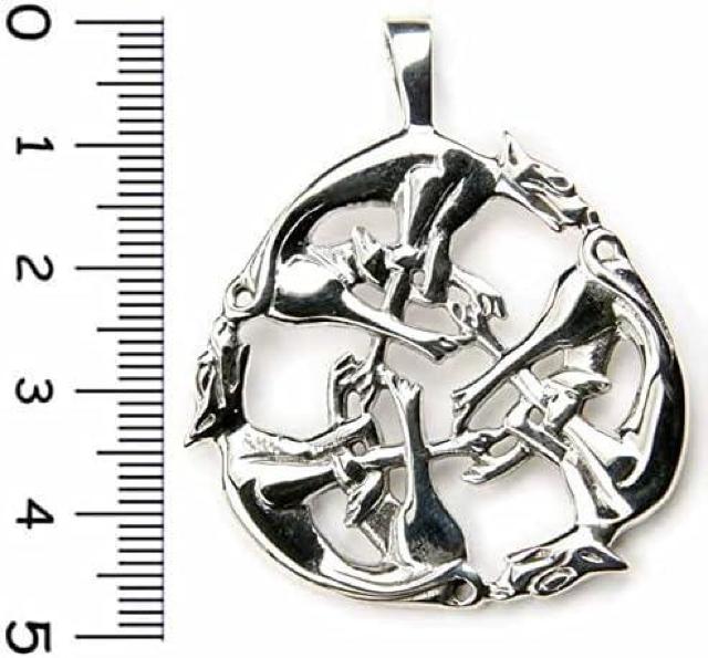 AzureGreen: Drachensilber Celtic Pendant  ANZT[/v 