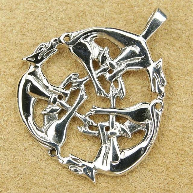 AzureGreen: Drachensilber Celtic Pendant  ANZT[/v 