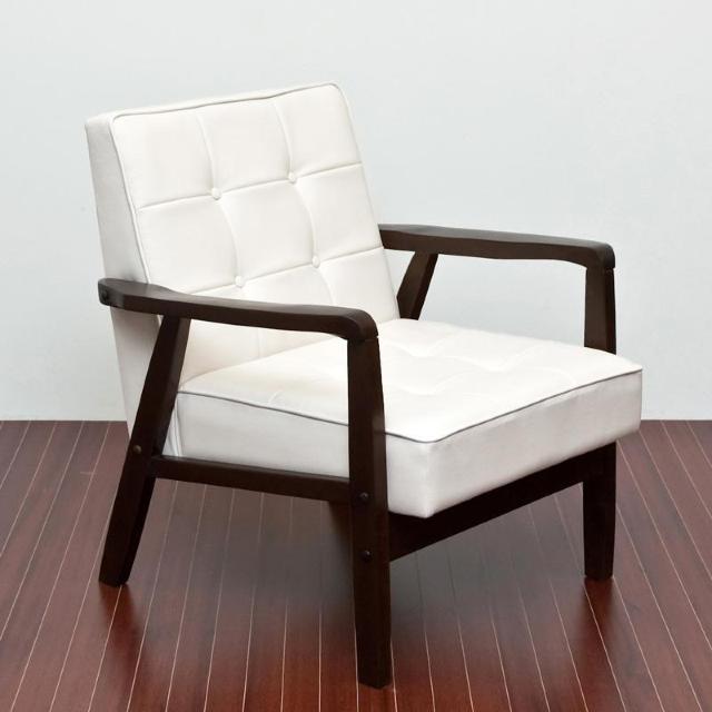 【送料無料】一人掛けレトロソファ 天然木 PVCレザー 合皮 イス 椅子 < インテリア/ライフ 【送料無料】一人掛けレトロソファ 天然木 PVCレザー 合皮 イス 椅子 < インテリア/ライフの