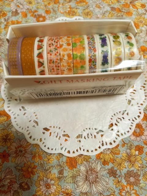 新品未開封☆箱入りフルーツ柄マスキングテープ10本セット☆ < インテリア/ライフ  新品未開封☆箱入りフルーツ柄マスキングテープ10本セット☆ < インテリア/ライフの