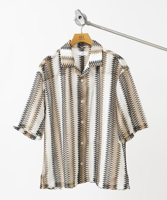 ☆EDIFICE エディフィス 半袖 シャツ 柄シャツ/メンズ/S☆新品☆新作モデル < ブランド ☆EDIFICE エディフィス 半袖 シャツ 柄シャツ/メンズ/S☆新品☆新作モデル < ブランドの