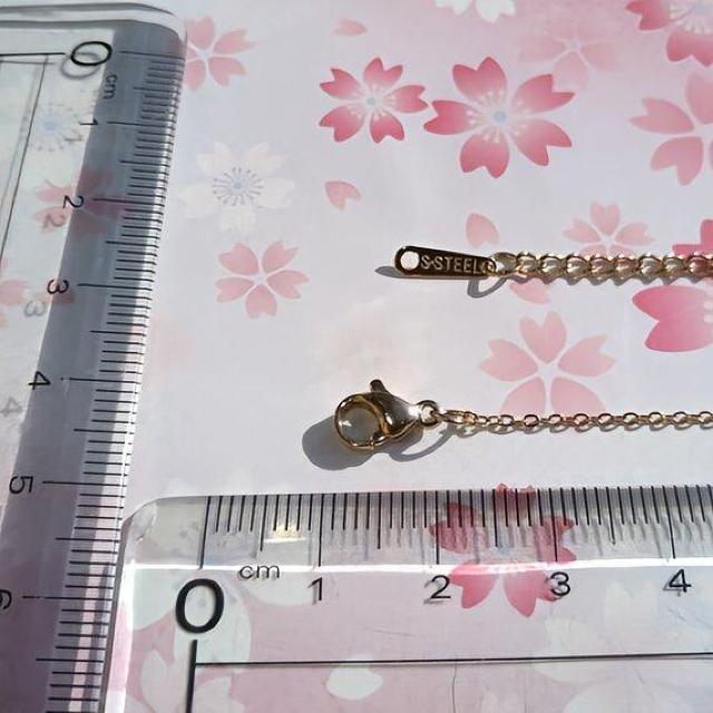 送料無料 即買い:極細1.2mm ピンクゴールドサージカルステンレス46cmあずきチェーン(刻印入り < 女性アクセサリー/時計  送料無料 即買い:極細1.2mm ピンクゴールドサージカルステンレス46cmあずきチェーン(刻印入り < 女性アクセサリー/時計の