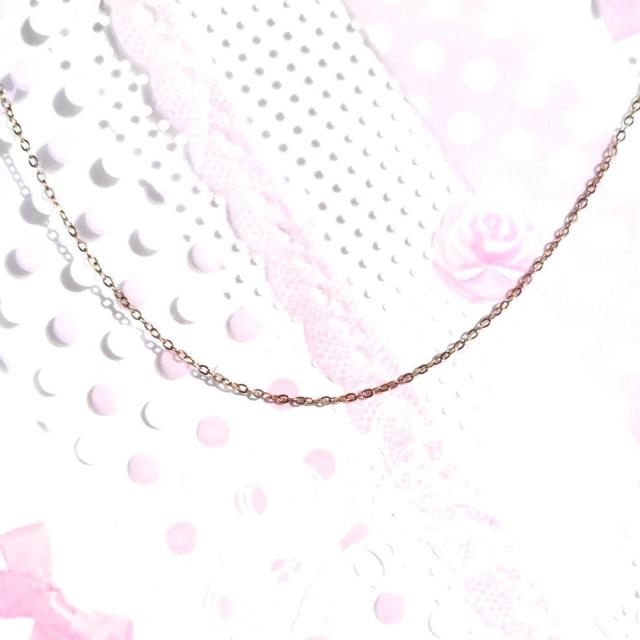 送料無料 即買い:極細1.2mm ピンクゴールドサージカルステンレス46cmあずきチェーン(刻印入り < 女性アクセサリー/時計  送料無料 即買い:極細1.2mm ピンクゴールドサージカルステンレス46cmあずきチェーン(刻印入り < 女性アクセサリー/時計の