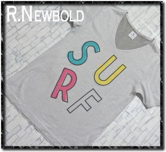 アールニューボールド プリント入りボーダーカットソー★やや難 < ブランド アールニューボールド プリント入りボーダーカットソー★やや難 < ブランドの