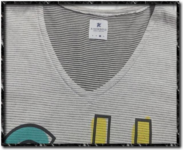 アールニューボールド プリント入りボーダーカットソー★やや難 < ブランド アールニューボールド プリント入りボーダーカットソー★やや難 < ブランドの