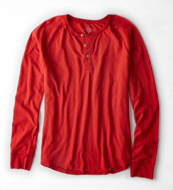 【American Eagle】アメリカンイーグル Vintage AEOヘンリーネックTシャツ M/シエラレッド < ブランド 【American Eagle】アメリカンイーグル Vintage AEOヘンリーネックTシャツ M/シエラレッド < ブランドの