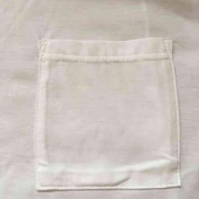 大きいサイズ3L・胸ポケット付ホワイトカラーTシャツ < 女性ファッション  大きいサイズ3L・胸ポケット付ホワイトカラーTシャツ < 女性ファッションの