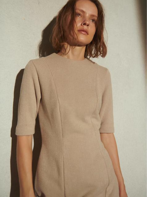 LORL'OrMermaidRibDressSandBeigeS}[ChuhXThx[W  t@bV 