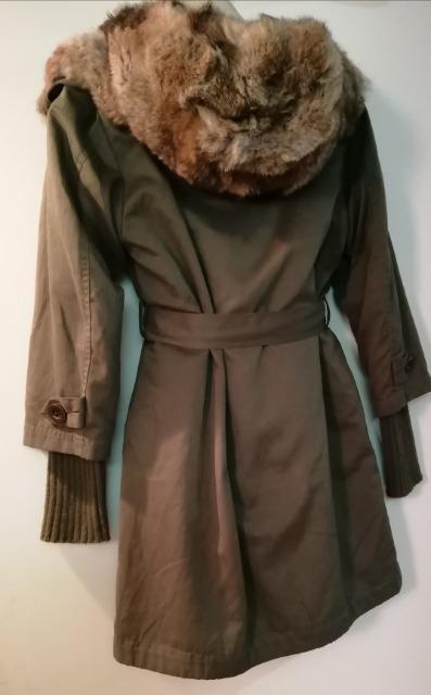 ★限定価格JEANASIS超スタイリッシュモッズコートまさに2着美品高級品薄ラビットファーフード付きベルト付体型カバーくびれ < 女性ファッション  ★限定価格JEANASIS超スタイリッシュモッズコートまさに2着美品高級品薄ラビットファーフード付きベルト付体型カバーくびれ < 女性ファッションの