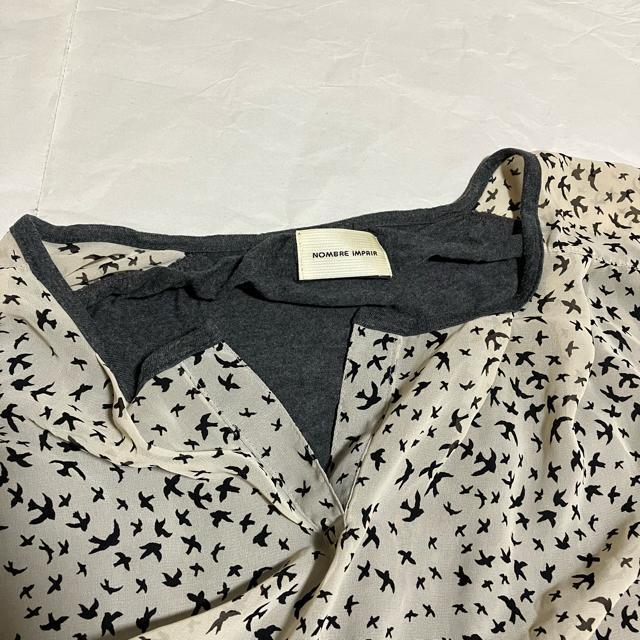 【NOMBRE IMPAIR】 鳥柄 / ノースリーブ チュニック / F ノンブルアンペール < 女性ファッション 【NOMBRE IMPAIR】 鳥柄 / ノースリーブ チュニック / F ノンブルアンペール < 女性ファッションの