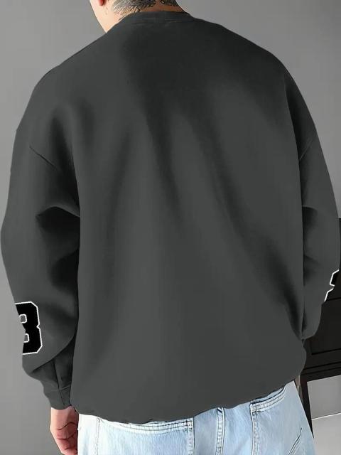 超お買い得1990円★メンズ シカゴ23  スウェットシャツ ルーズフィット USAサイズM(日本サイズXL相当)暗灰色 < 男性ファッション  超お買い得1990円★メンズ シカゴ23  スウェットシャツ ルーズフィット USAサイズM(日本サイズXL相当)暗灰色 < 男性ファッションの