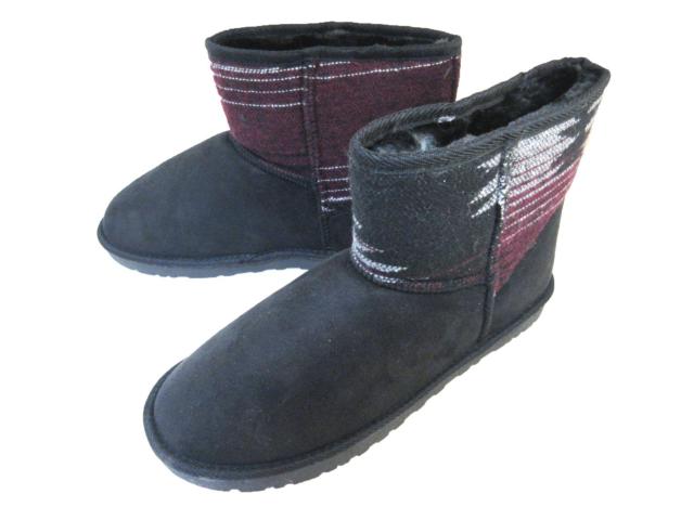 1円~C924新品Conlar Eveネイティブ柄ボア/ムートンブーツM⇒26a黒♂ < 男性ファッション 1円~C924新品Conlar Eveネイティブ柄ボア/ムートンブーツM⇒26a黒♂ < 男性ファッションの