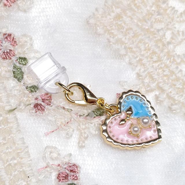 ハンドメイド☆コネクターキャップ☆type-C専用☆ハートサクランボ < 女性ファッション ハンドメイド☆コネクターキャップ☆type-C専用☆ハートサクランボ < 女性ファッションの