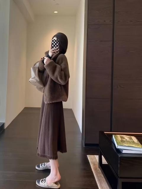 超お買い得4890円★フォックスファーオープンフロントファジーコート、エレガントなアウターウェア 日本サイズLベージュ < 女性ファッション 超お買い得4890円★フォックスファーオープンフロントファジーコート、エレガントなアウターウェア 日本サイズLベージュ < 女性ファッションの