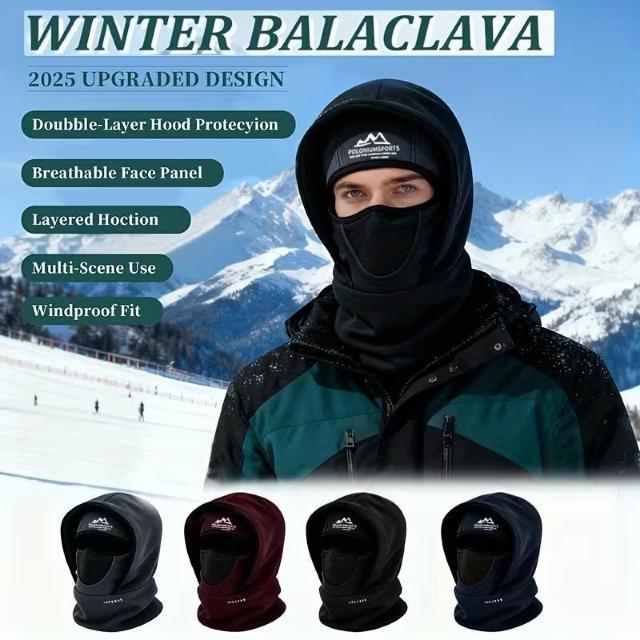 お試し価格1390円★メンズ バラクラバ 防風フェイスマスク&ネックウォーマー 寒さ対策 - 通気性イヤーフラップ&鼻カバー付 黒 < 男性ファッション お試し価格1390円★メンズ バラクラバ 防風フェイスマスク&ネックウォーマー 寒さ対策 - 通気性イヤーフラップ&鼻カバー付 黒 < 男性ファッションの