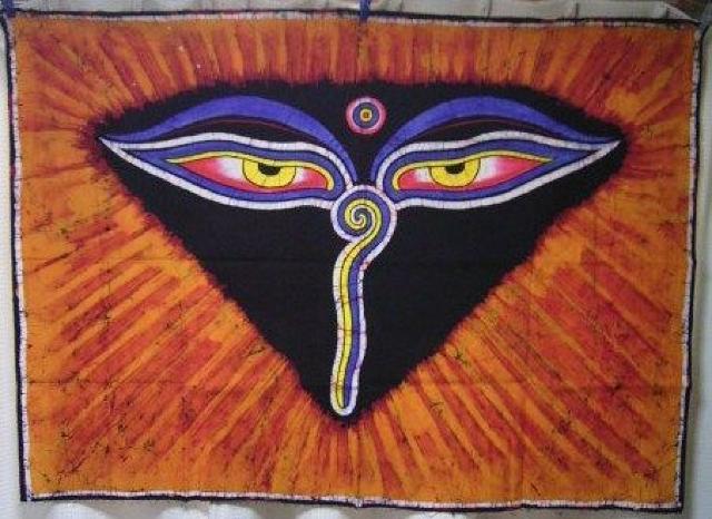 アジアン♪バティックタペストリー *仏眼2* < インテリア/ライフ  アジアン♪バティックタペストリー *仏眼2*  < インテリア/ライフの