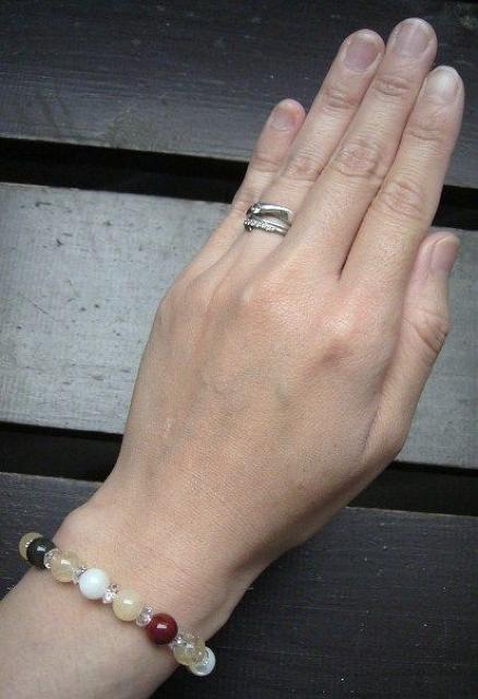 アラゴナイトxシトリンxカーネリアンxブラッドストーンx水晶 < 女性アクセサリー/時計 アラゴナイトxシトリンxカーネリアンxブラッドストーンx水晶 < 女性アクセサリー/時計の